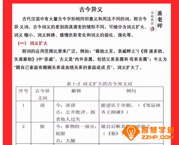 盖老师初中语文文言文提分秘籍 67讲完结 百度网盘下载