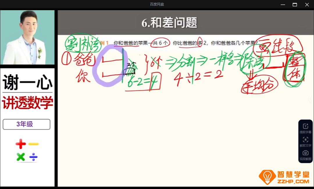 谢一心小学数学核心知识精讲课一至六年级164讲全 百度网盘下载